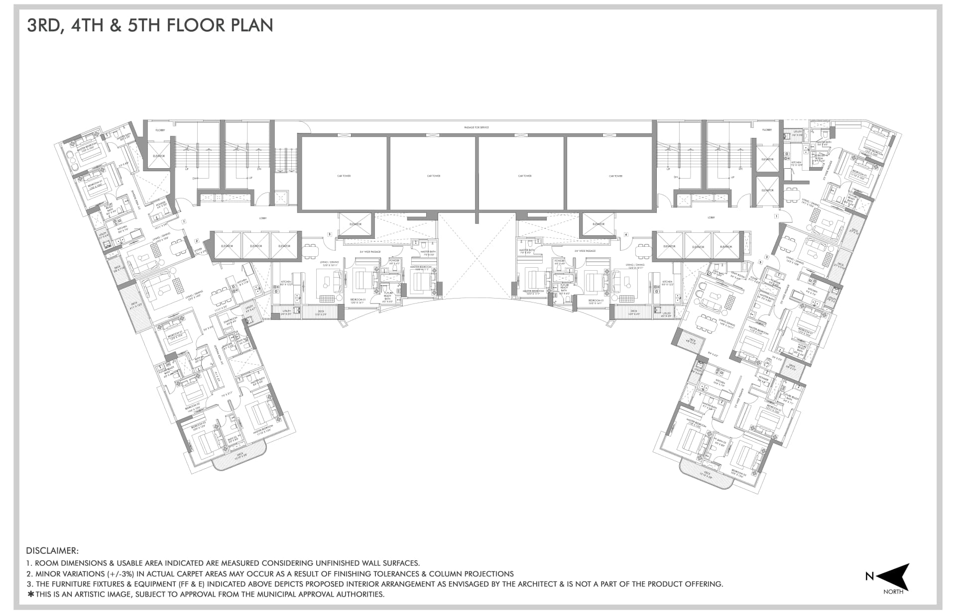 3rd, 4th & 5th Floor
