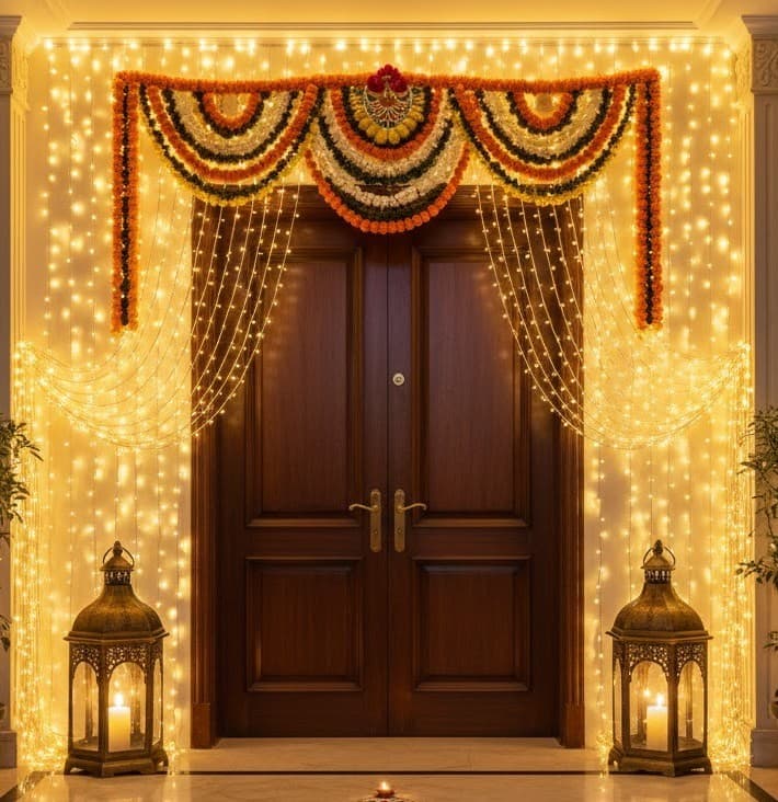 22 Stunning Traditional Diwali Decoration Ideas : Brighten Your Home with Rustomjee