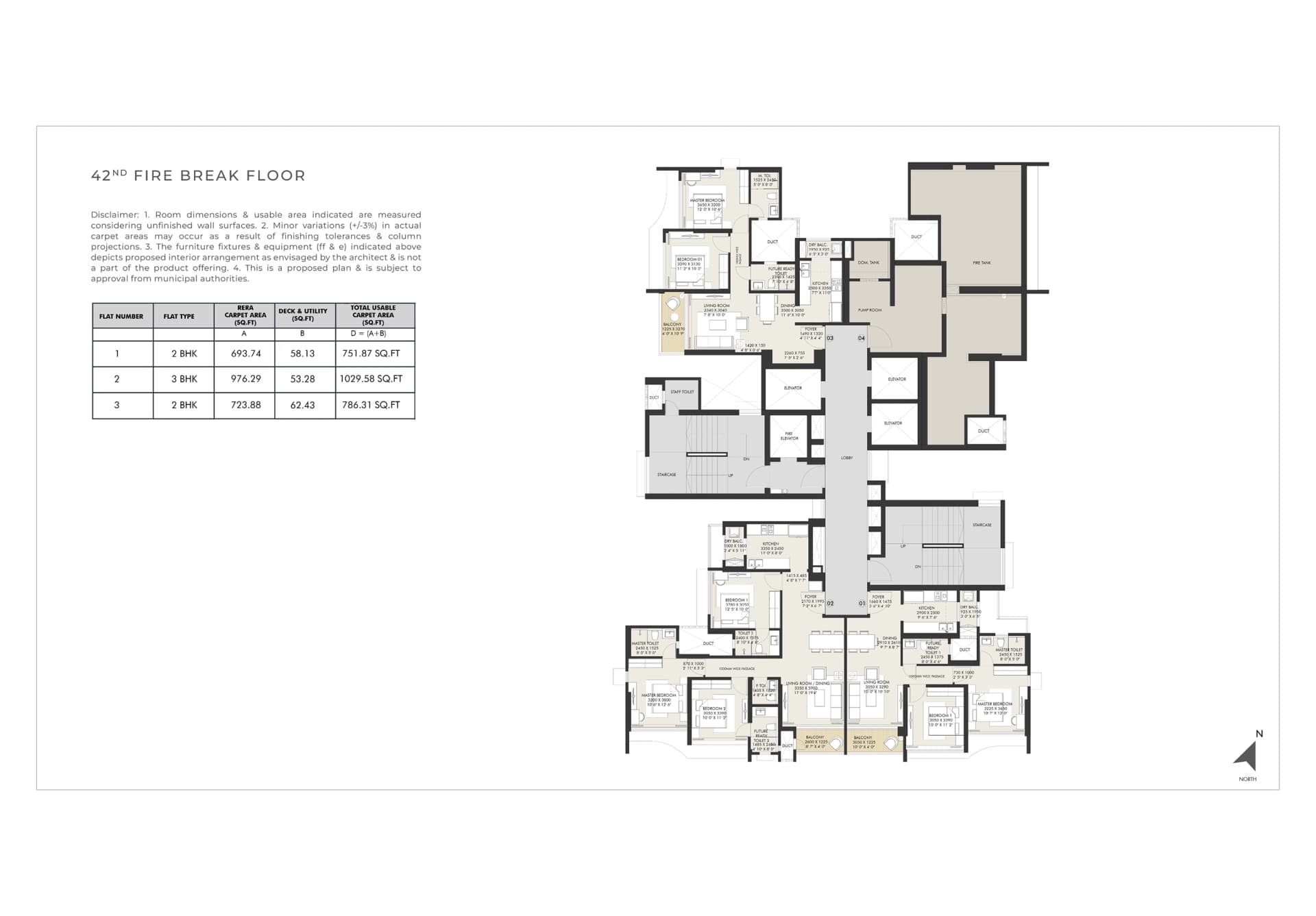 42nd Fire Break Floor