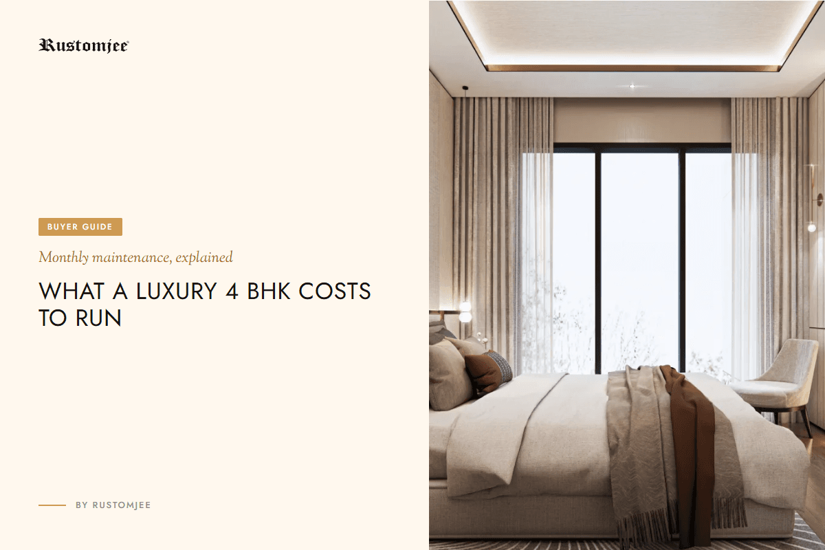 Monthly Maintenance Costs for a Luxury 4 BHK in Thane