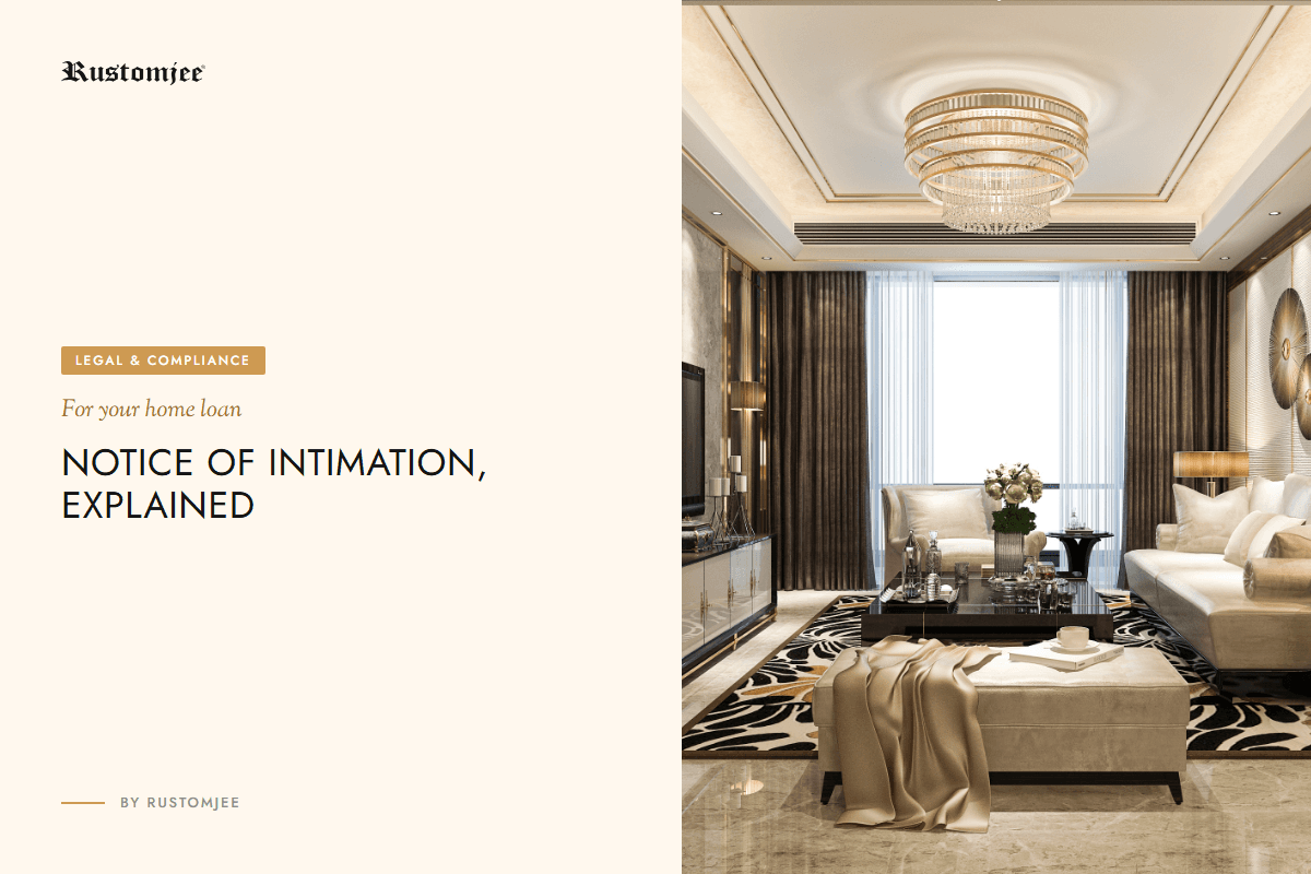 Notice of Intimation: What It Means for Your Home Loan