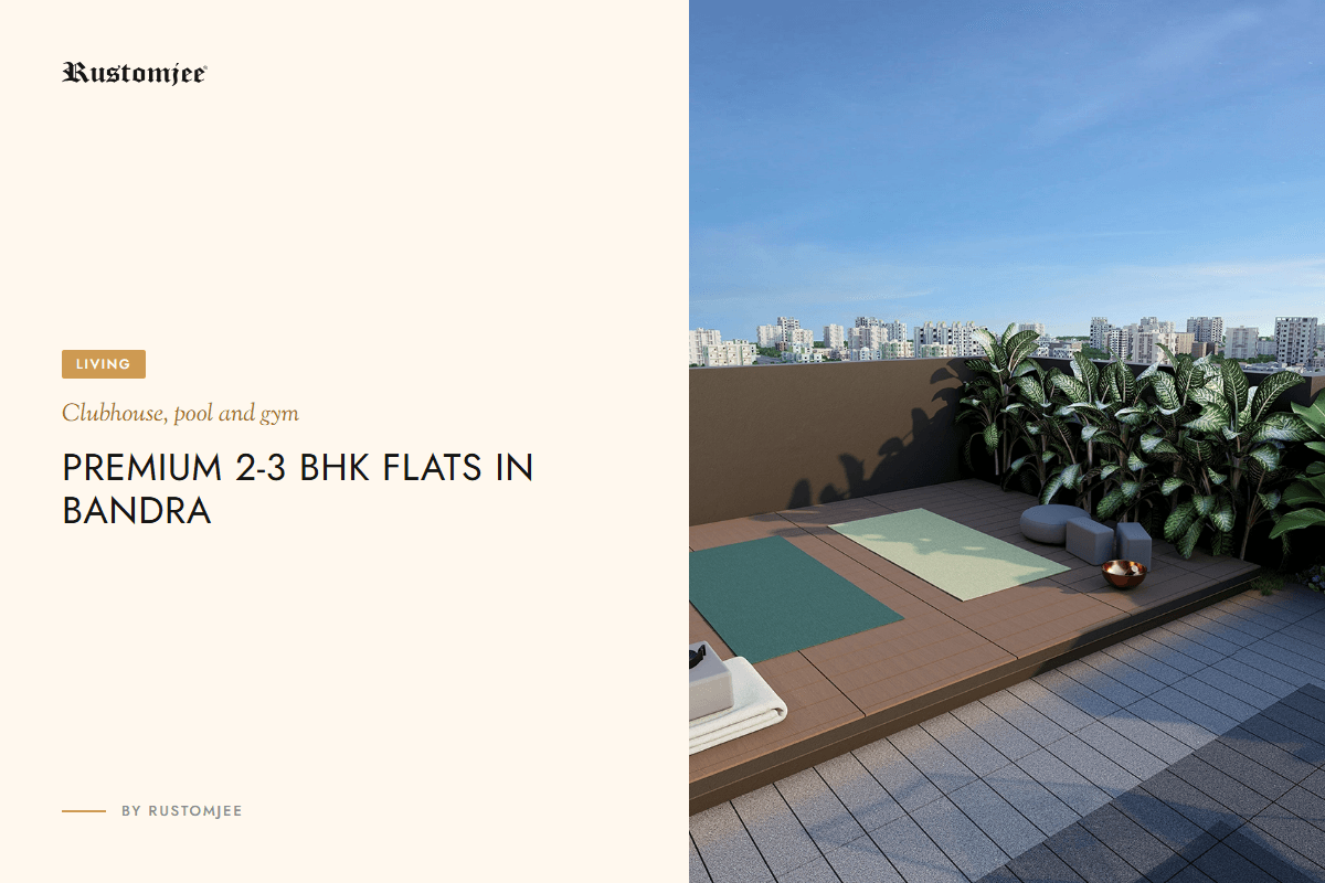 Premium 2-3 BHK Flats in Bandra with a Clubhouse, Pool and Gym