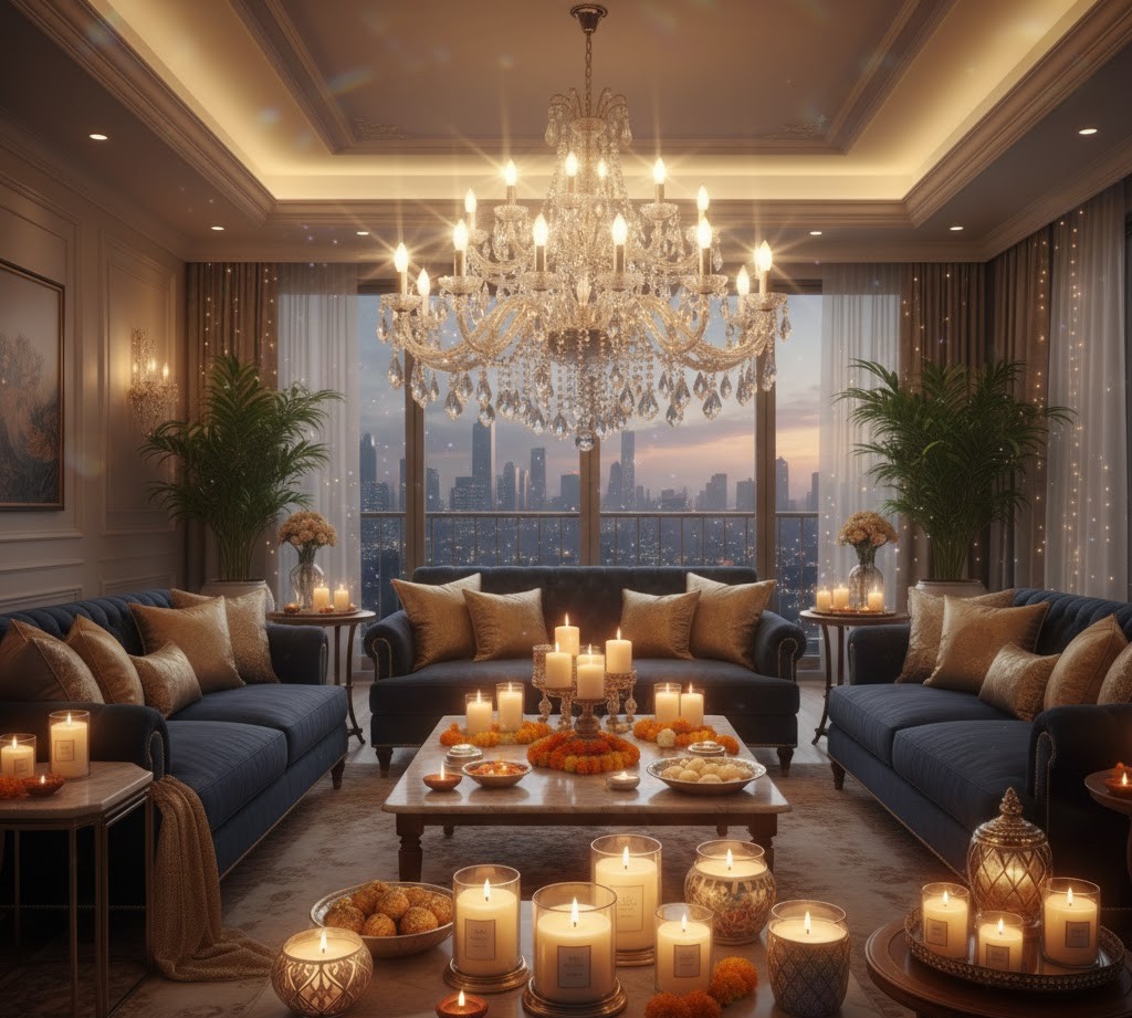 Chandelier as a Centerpiece