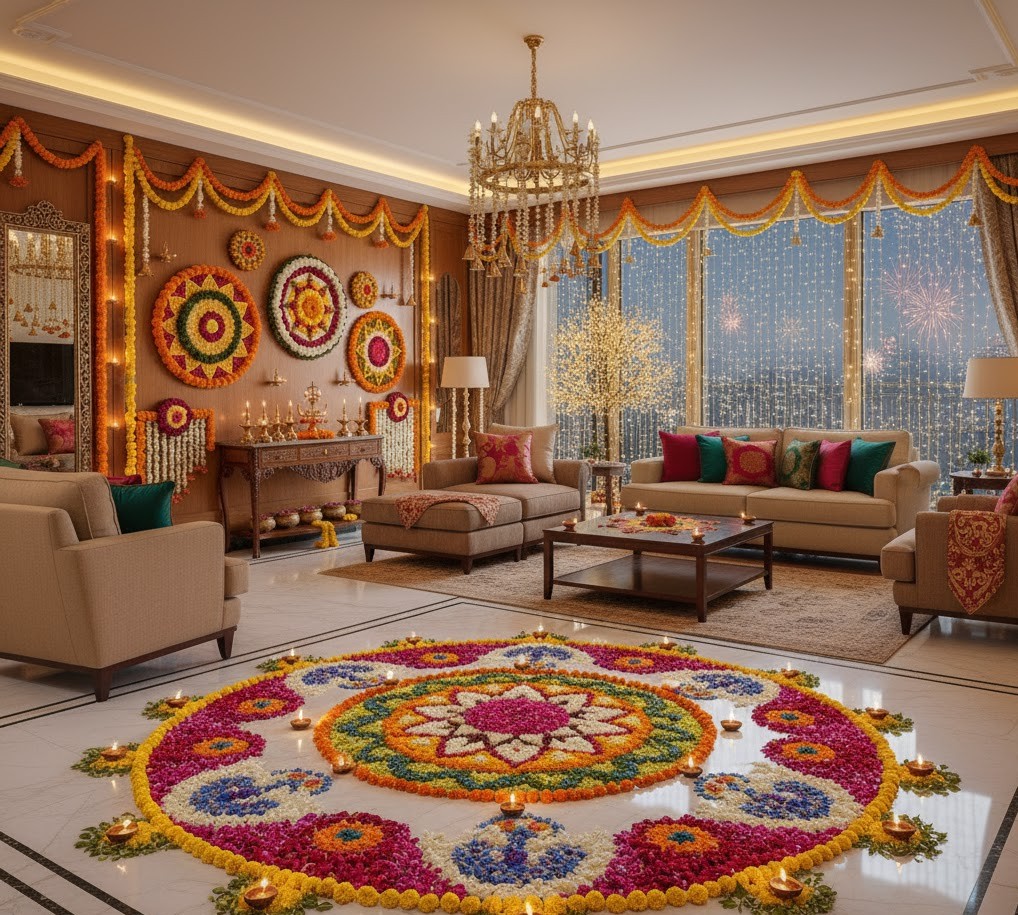 floral rangoli
